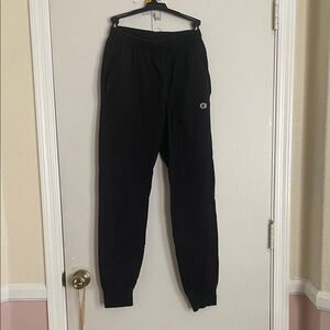 Champion Black Joggers with Logo